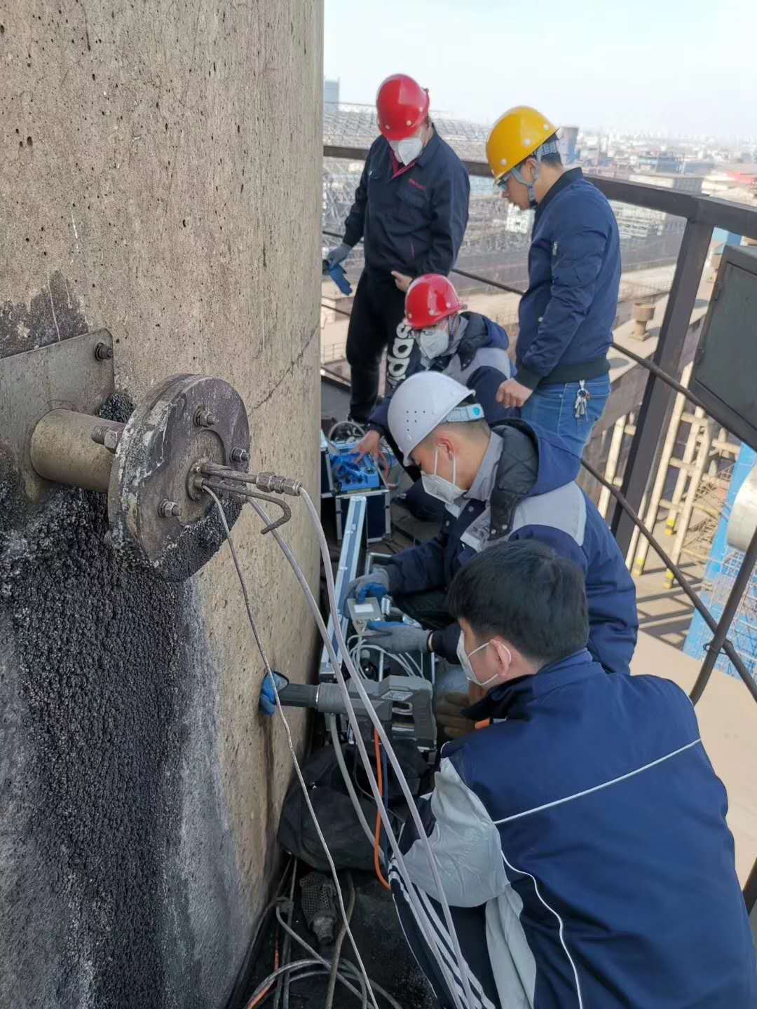 固定污染源煙塵煙氣采樣現(xiàn)場